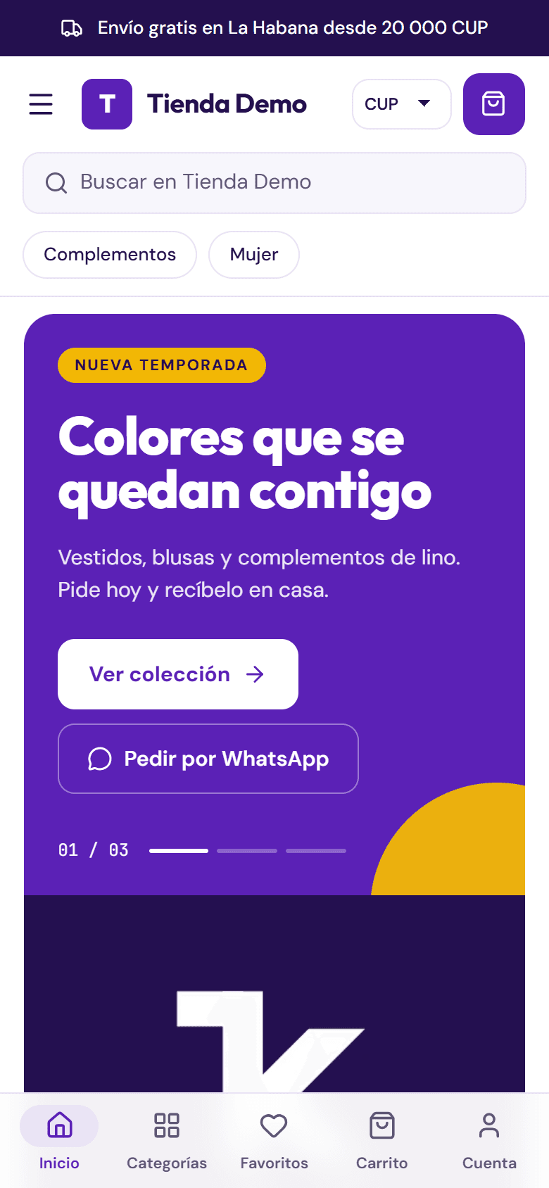 Store on mobile