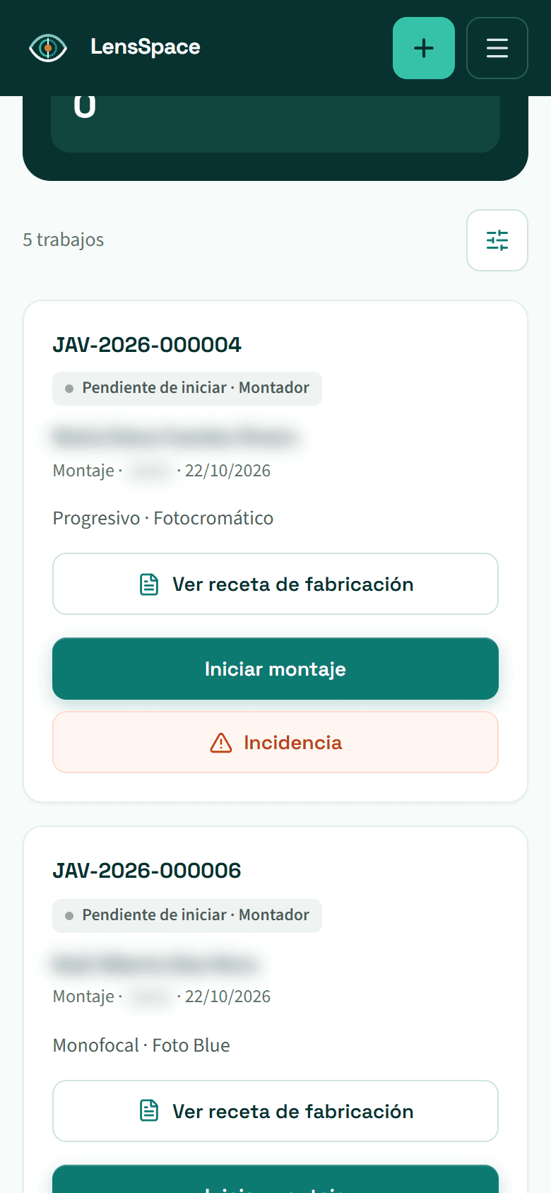 Producción en el móvil