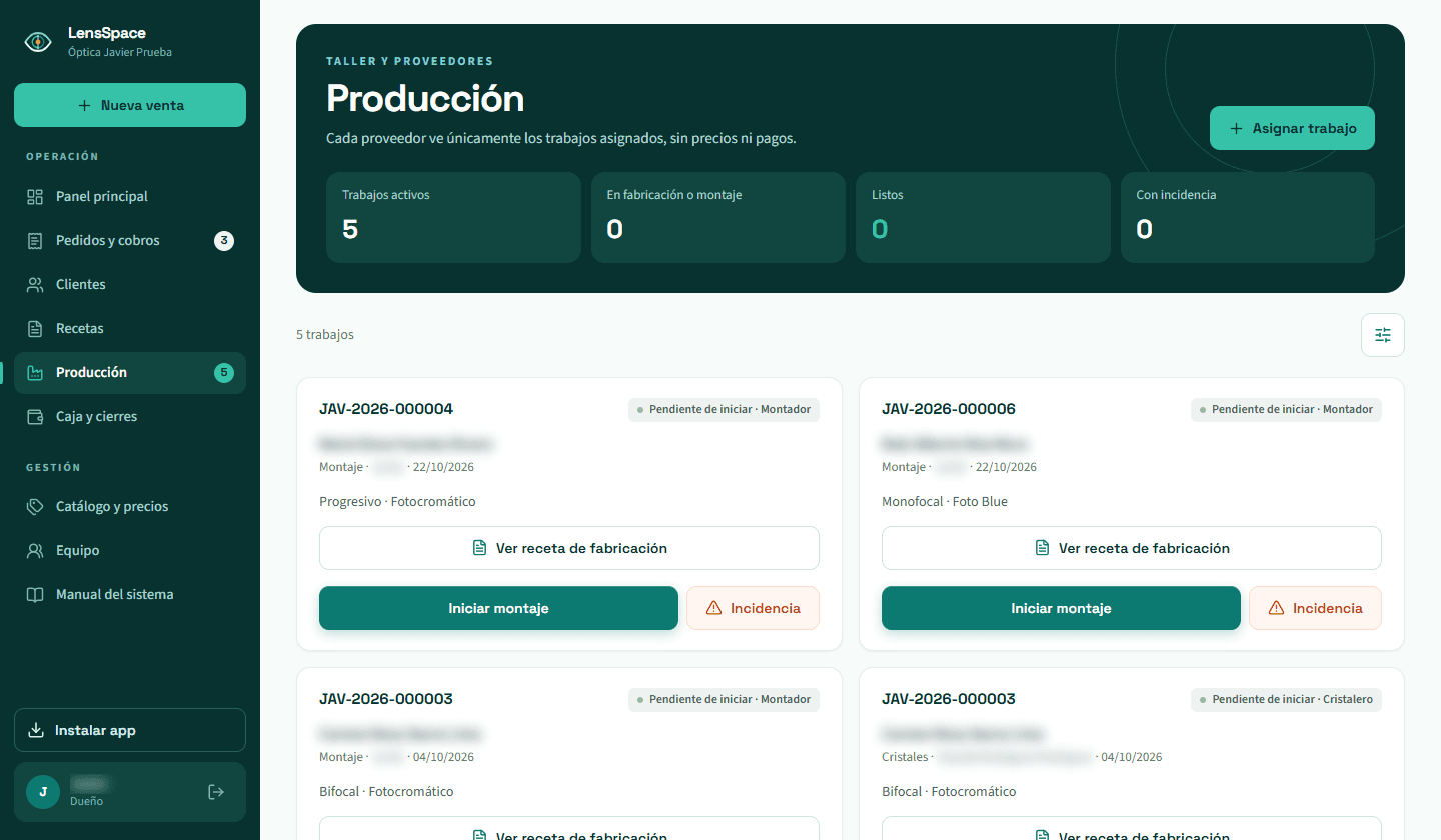 Producción con proveedores