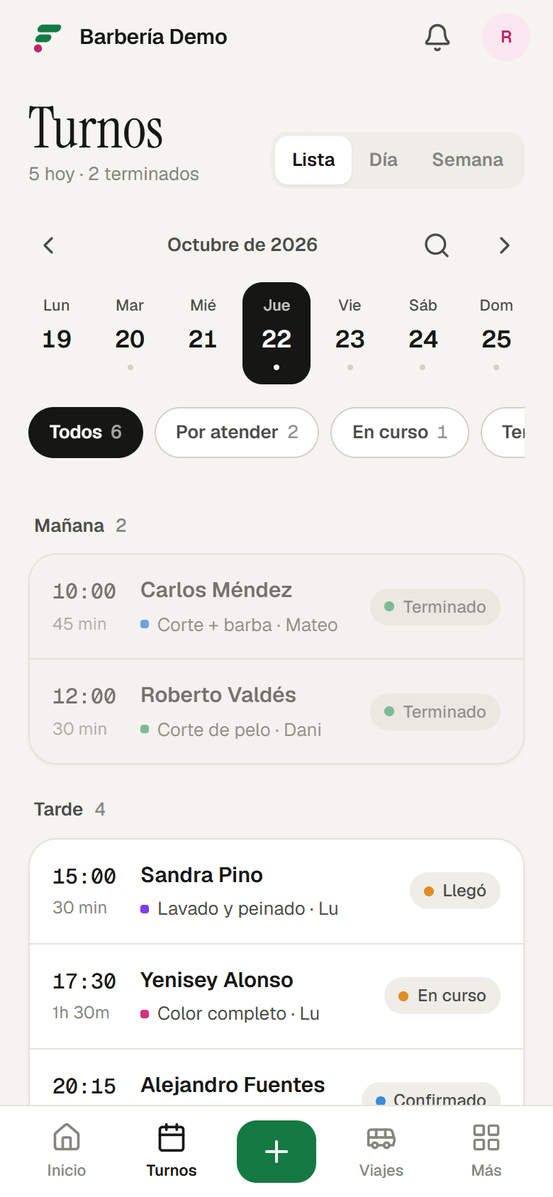 Agenda en el móvil